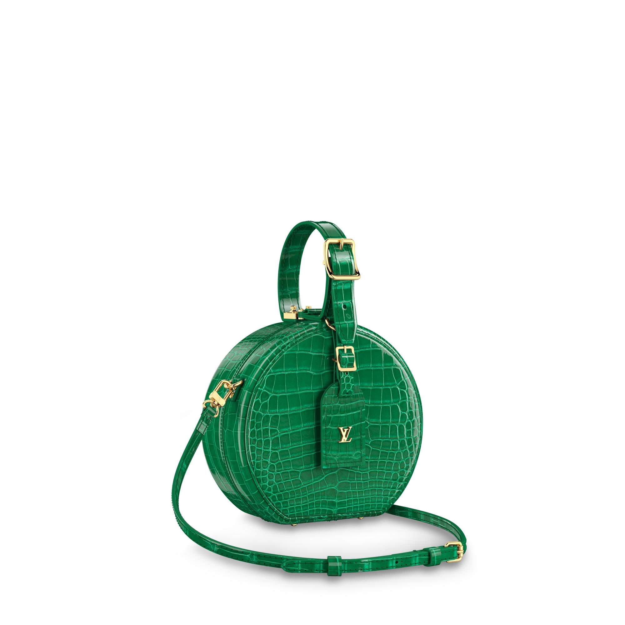 louis vuitton green crocodile bag