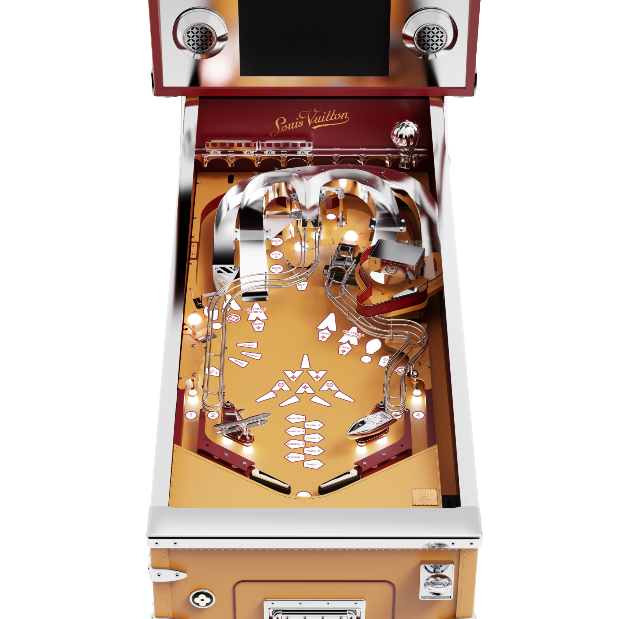 Pinball Monogram Canvas in Trunks, Travel and Home