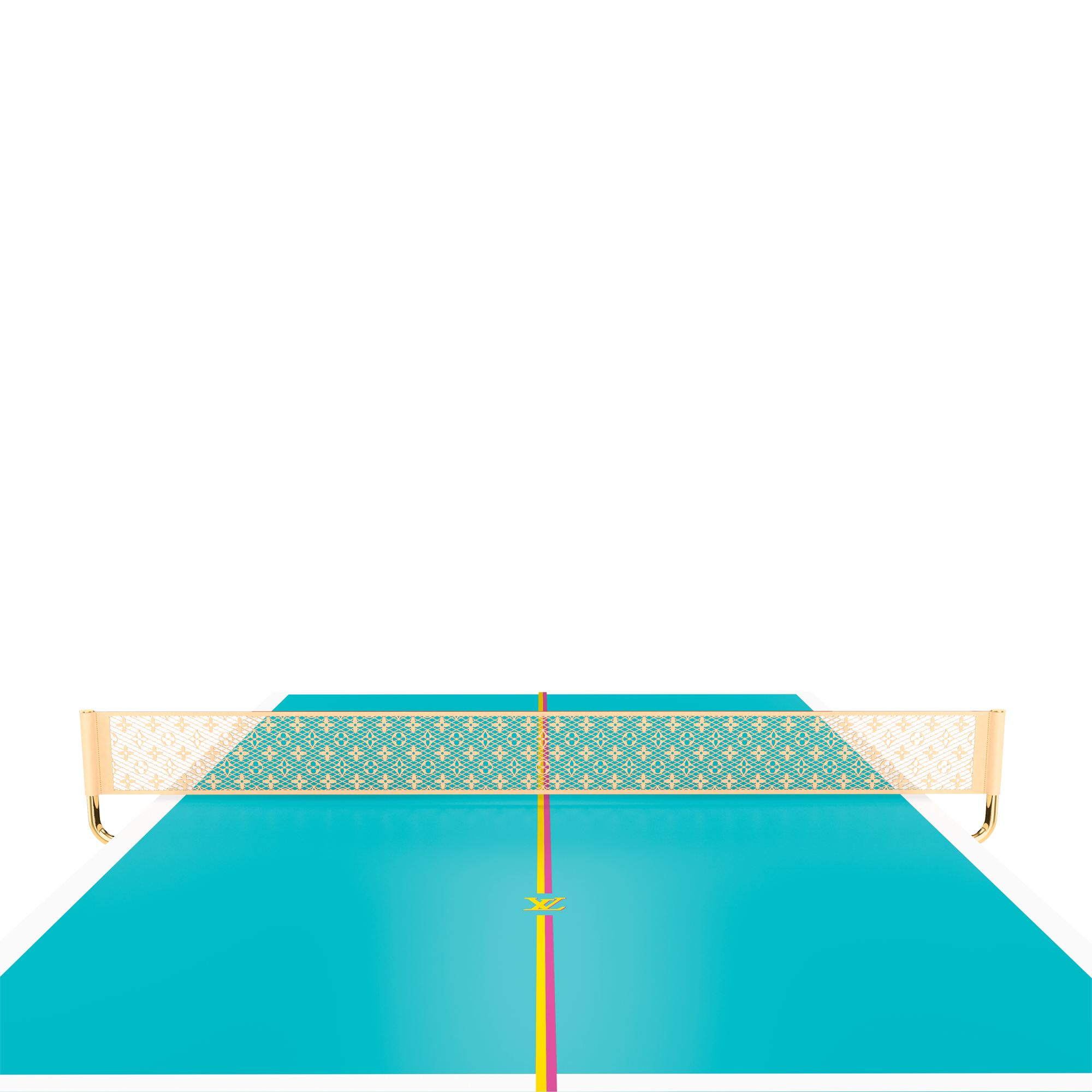 Ping-Pong Table Canvas Domestic Size Monogram Canvas in Trunks, Travel and Home