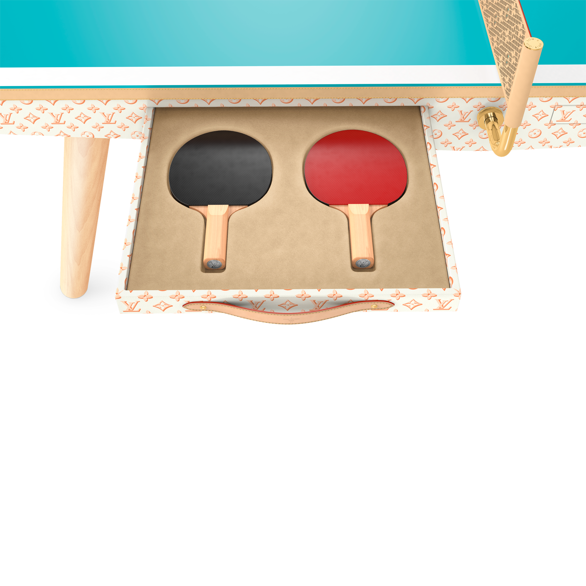 Ping-Pong Table Canvas Domestic Size Monogram Canvas in Trunks, Travel and Home