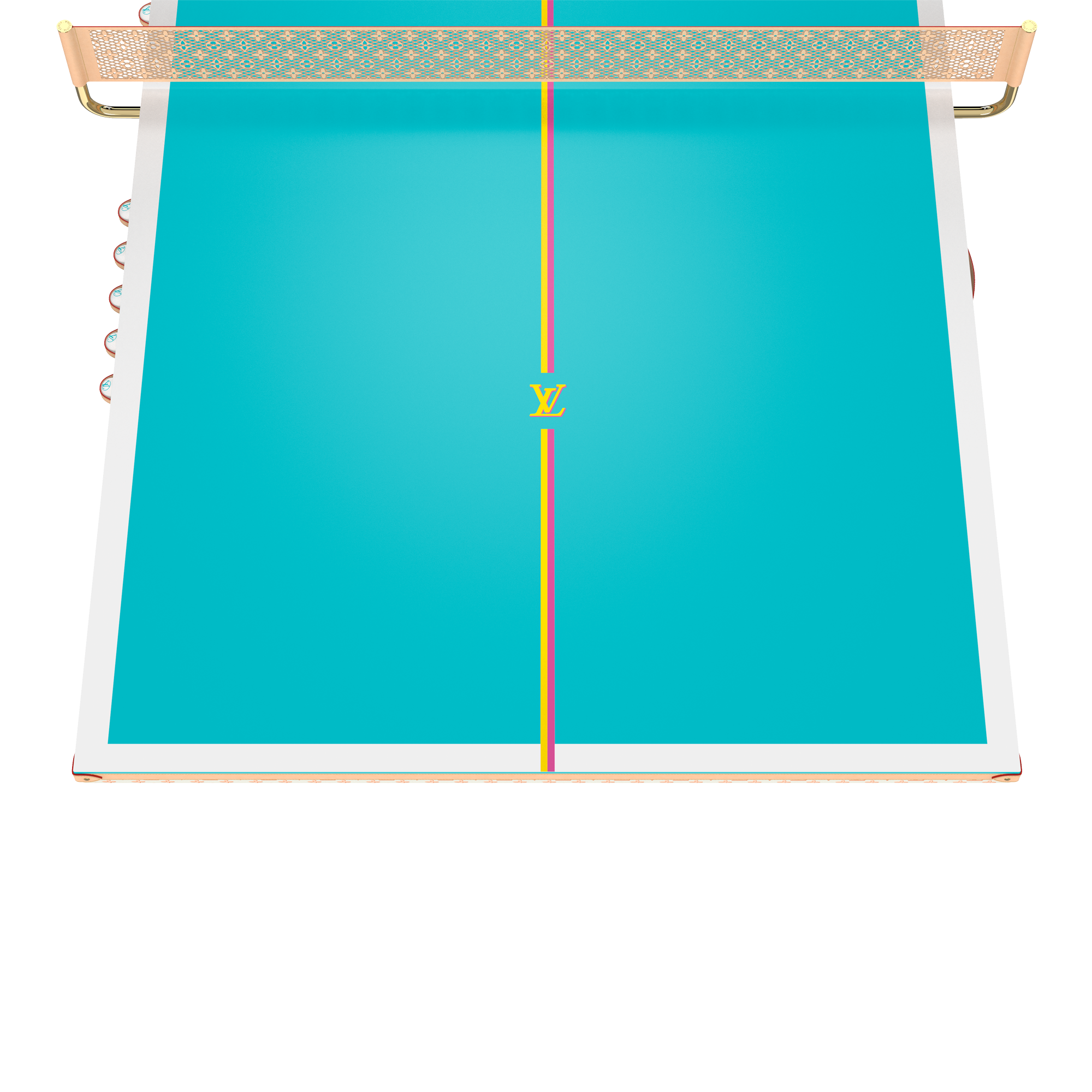 Ping-Pong Table Canvas Domestic Size Monogram Canvas in Trunks, Travel and Home