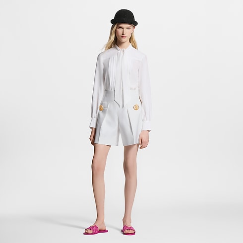 Pleated Lavallière Blouse in Women's Ready-to-Wear Tops collections by Louis Vuitton (Product zoom)