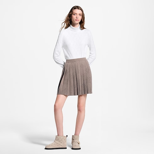 Pleated Mahina Knit Skirt in Women's Ready-to-Wear Skirts and Shorts collections by Louis Vuitton (Product zoom)