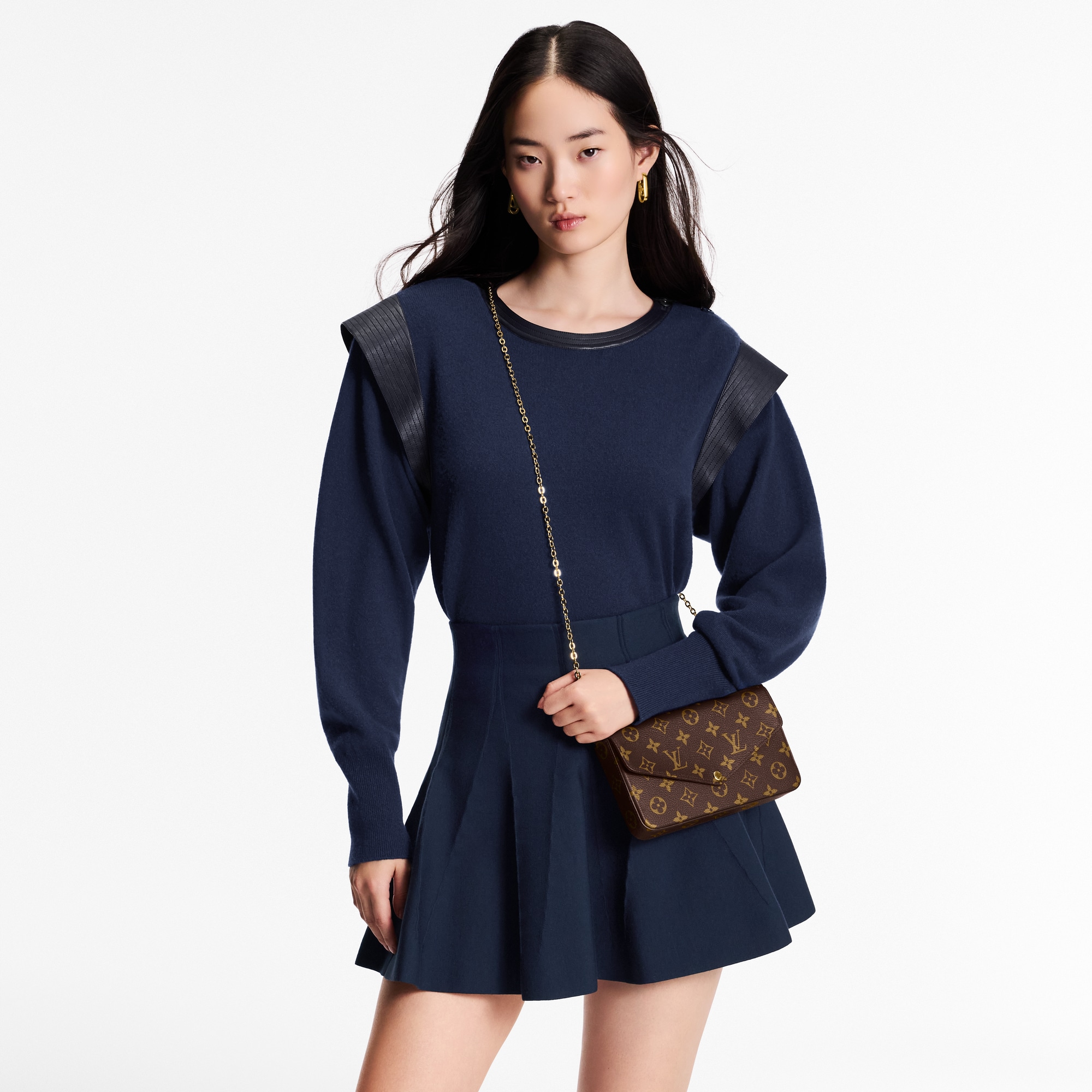 Pochette Félicie Monogram Canvas in Women