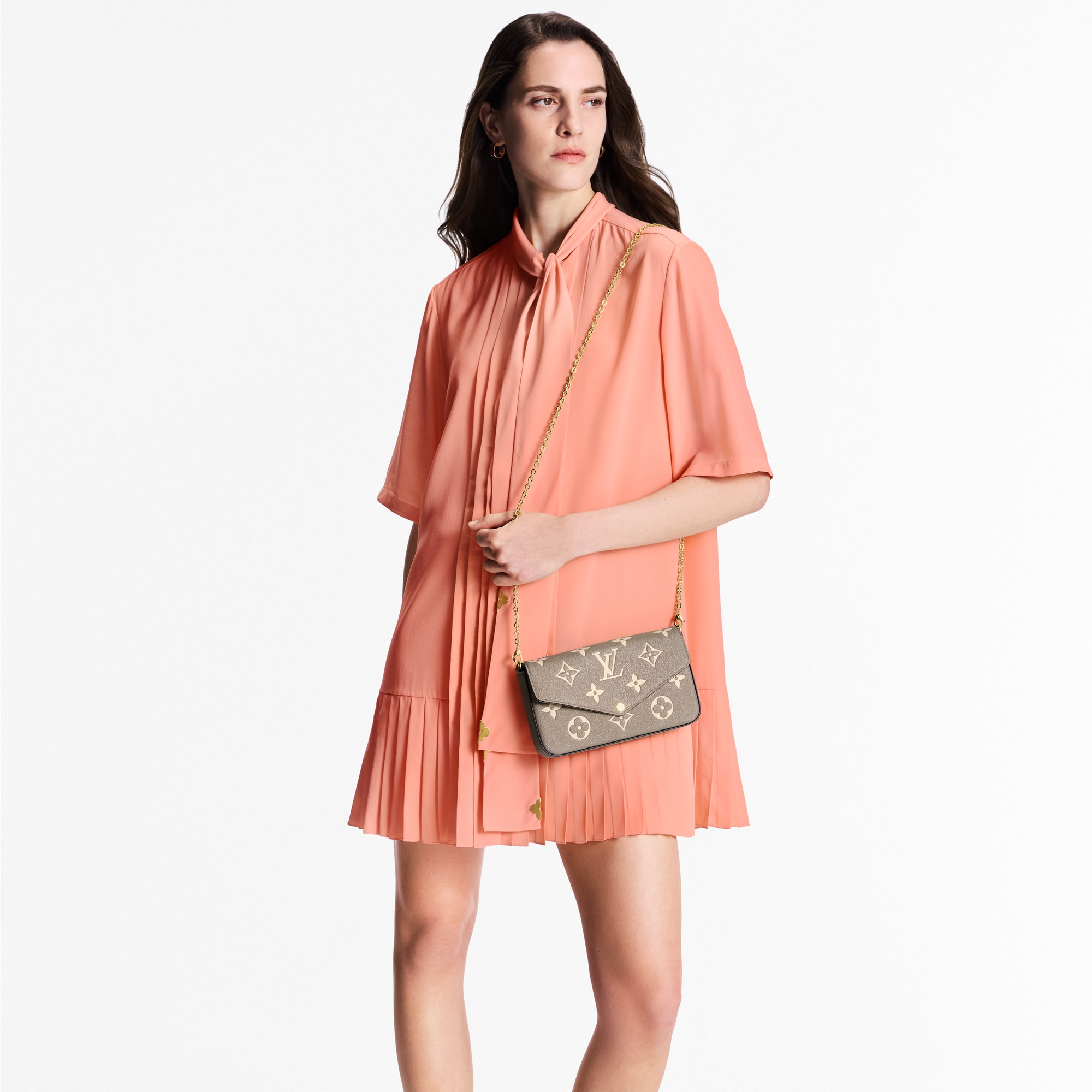 Pochette Félicie Monogram Empreinte Leather in Women