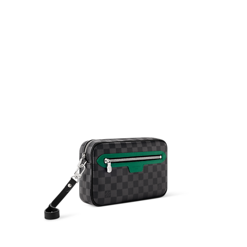 Pochette Kasai Damier Graphite Canvas in Men's Wallets and Small Leather Goods Pochettes collections by Louis Vuitton (Product zoom)