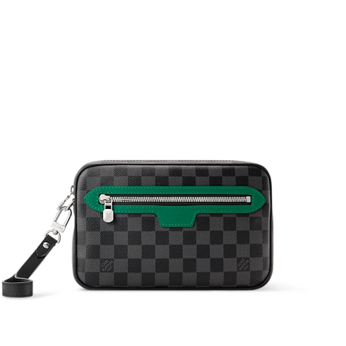 Pochette Kasai Damier Graphite Canvas in Men's Wallets and Small Leather Goods Pochettes collections by Louis Vuitton (Product zoom)