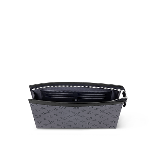 Pochette Voyage MM Monogram Eclipse in Men's Wallets and Small Leather Goods All Wallets and Small Leather Goods collections by Louis Vuitton (Product zoom)