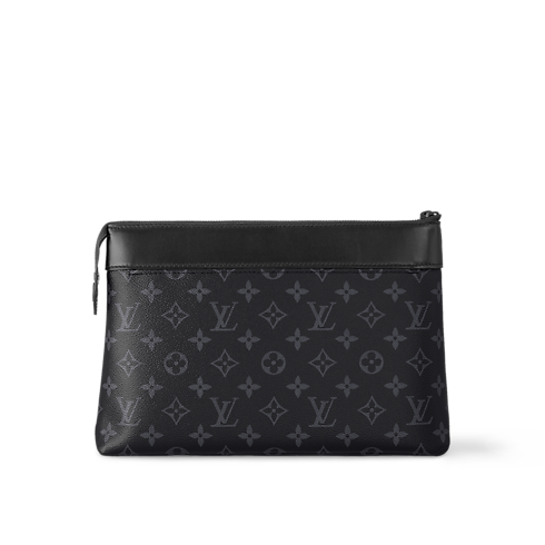 Pochette Voyage Souple Monogram Eclipse in Men's Wallets and Small Leather Goods Pochettes collections by Louis Vuitton (Product zoom)