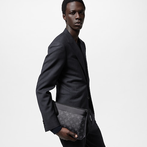 Pochette Voyage Souple Monogram Eclipse in Men's Wallets and Small Leather Goods Pochettes collections by Louis Vuitton (Product zoom)