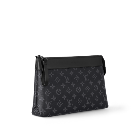 Pochette Voyage Souple Monogram Eclipse in Men's Wallets and Small Leather Goods Pochettes collections by Louis Vuitton (Product zoom)