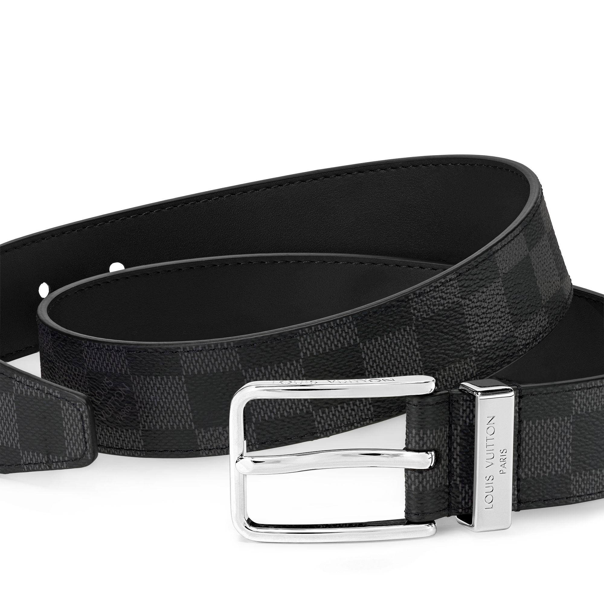 Pont Neuf 35mm Belt Damier Graphite Canvas in Men