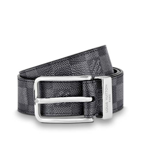 Pont Neuf 35mm Belt Damier Graphite Canvas in Men's Accessories Belts collections by Louis Vuitton (Product zoom)