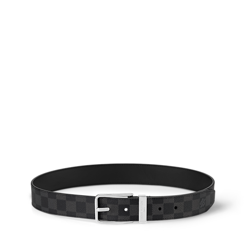 Pont Neuf 35mm Belt Damier Graphite Canvas in Men's Accessories Belts collections by Louis Vuitton (Product zoom)