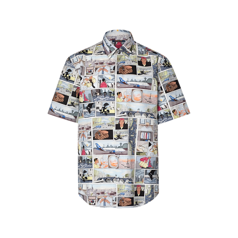 Poplin Short-Sleeved Shirt front view