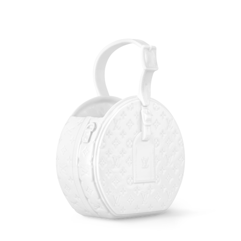 Porcelain Vase Petite Boite Chapeau Monogram Canvas in Trunks, Travel and Home's Highlights Art of Living Campaign collections by Louis Vuitton (Product zoom)
