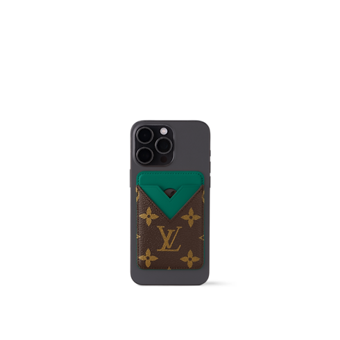 Porte-Cartes Magnet Monogram Macassar Canvas in Trunks, Travel and Home's High-Tech Objects and Accessories Smartphone Accessories collections by Louis Vuitton (Product zoom)
