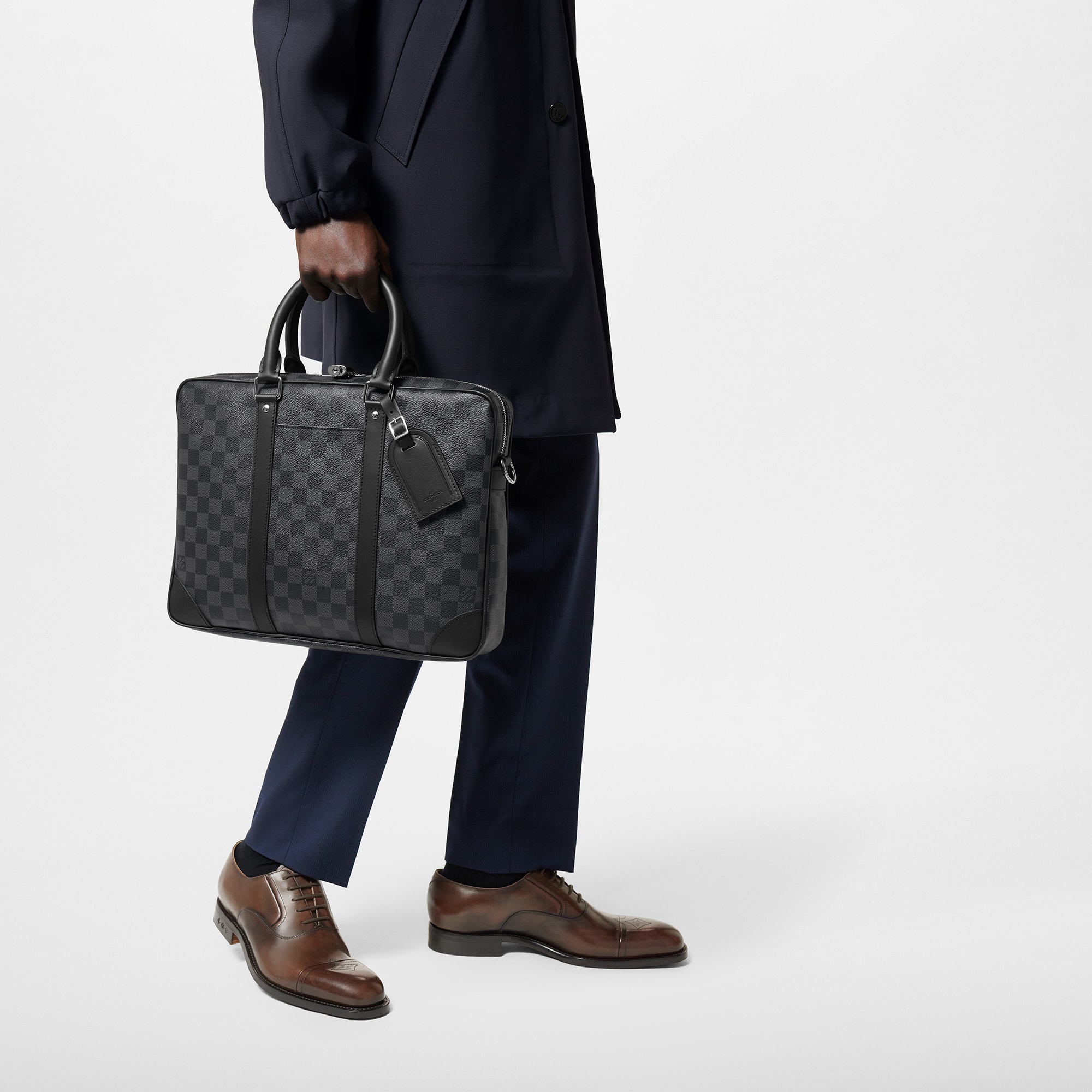 Porte-Documents Voyage NM Briefcase Damier Graphite Canvas in Men