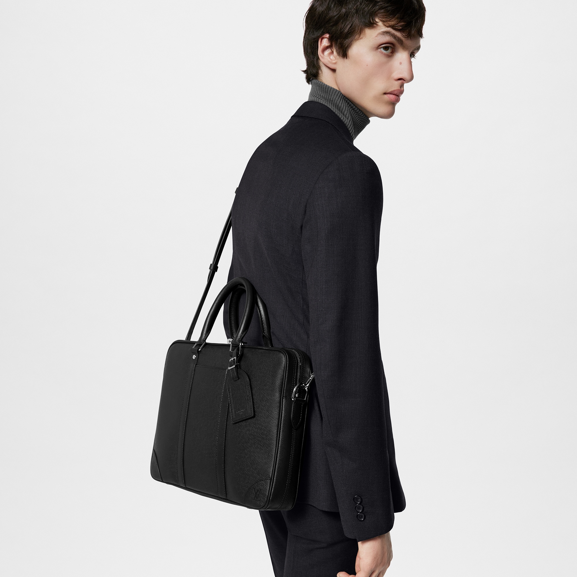 Porte-Documents Voyage PM Attaché Case Taiga Leather in Men