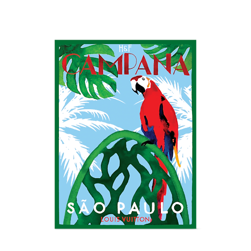 Poster of Fernando & Humberto Campana in Trunks, Travel and Home's Home and Art of Dining Decoration collections by Louis Vuitton (Product zoom)