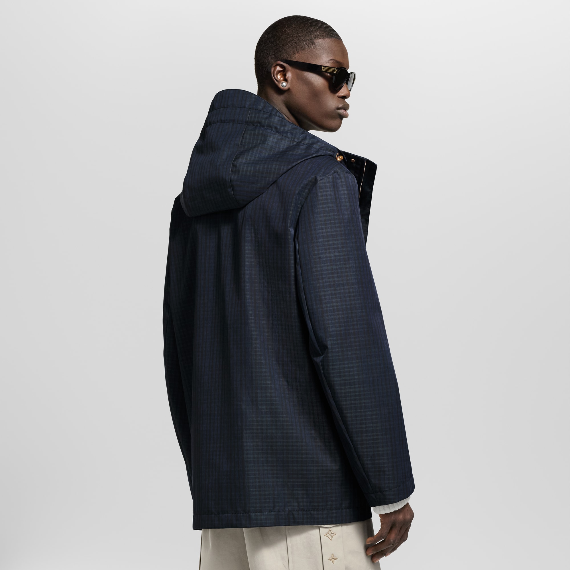 Preppy Hooded Parka  in Men