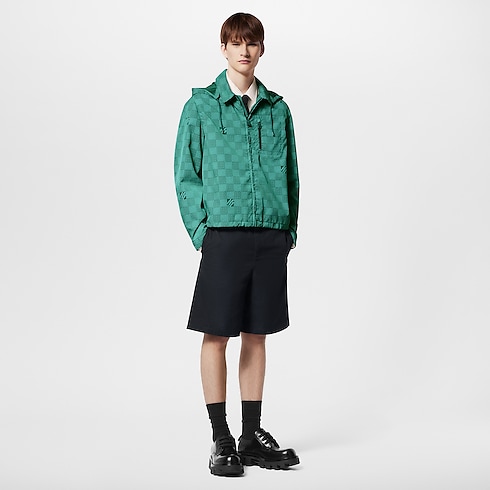 Printed Nylon Hooded Windbreaker in Men's Ready-to-Wear Outerwear and Coats collections by Louis Vuitton (Product zoom)