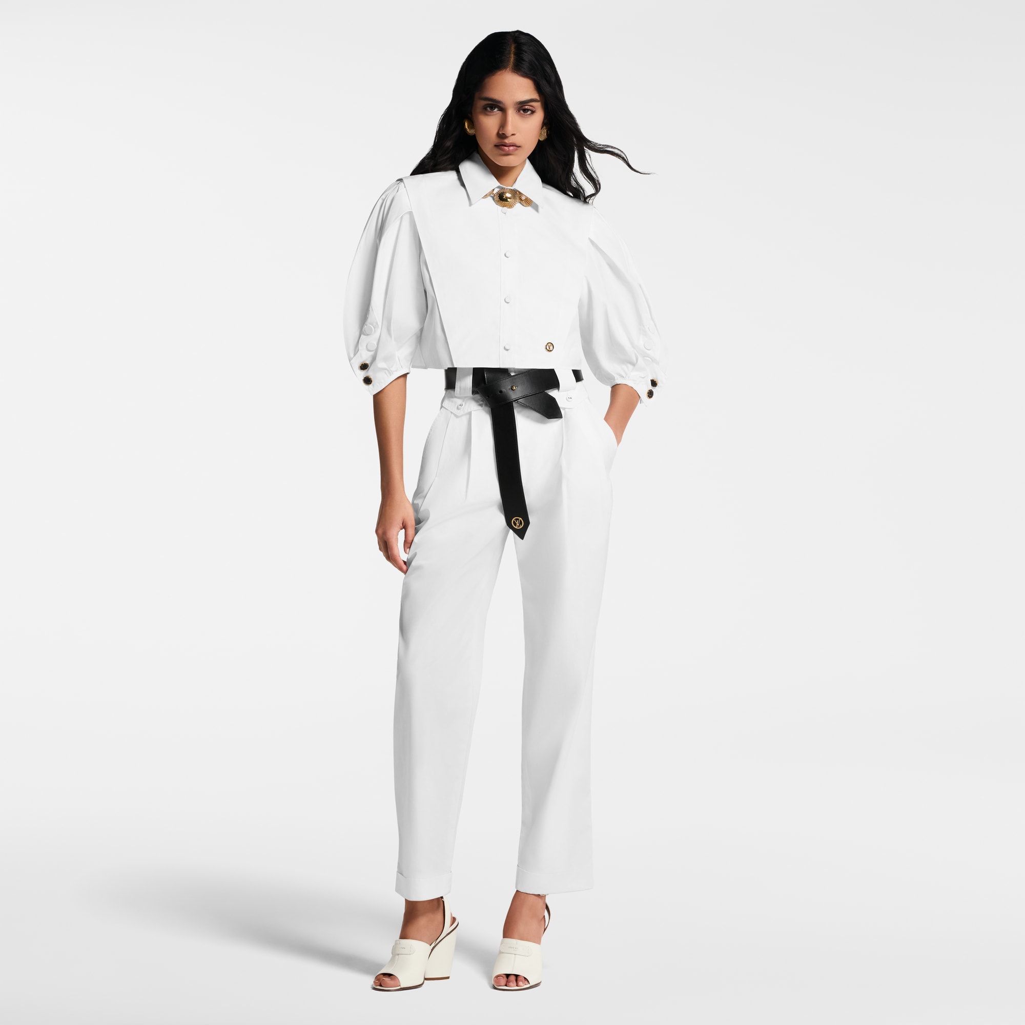 Puff-Sleeve Blouse  in Women