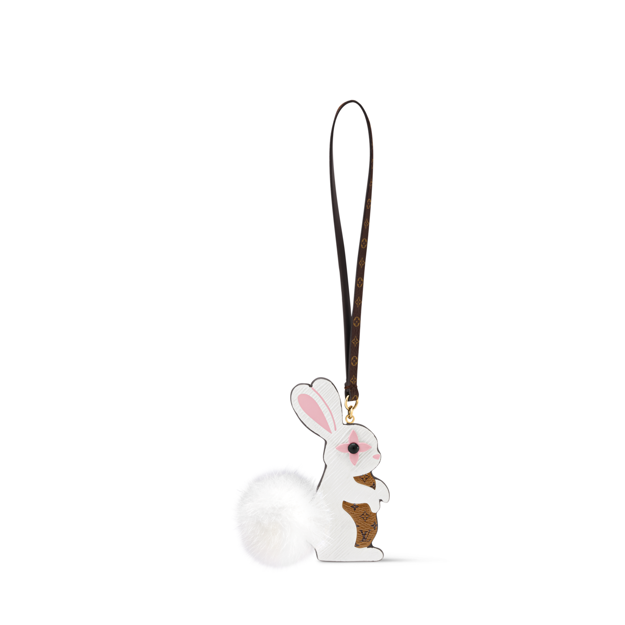 Rabbit LV Furry Friend Bag Charm  S00 in Women