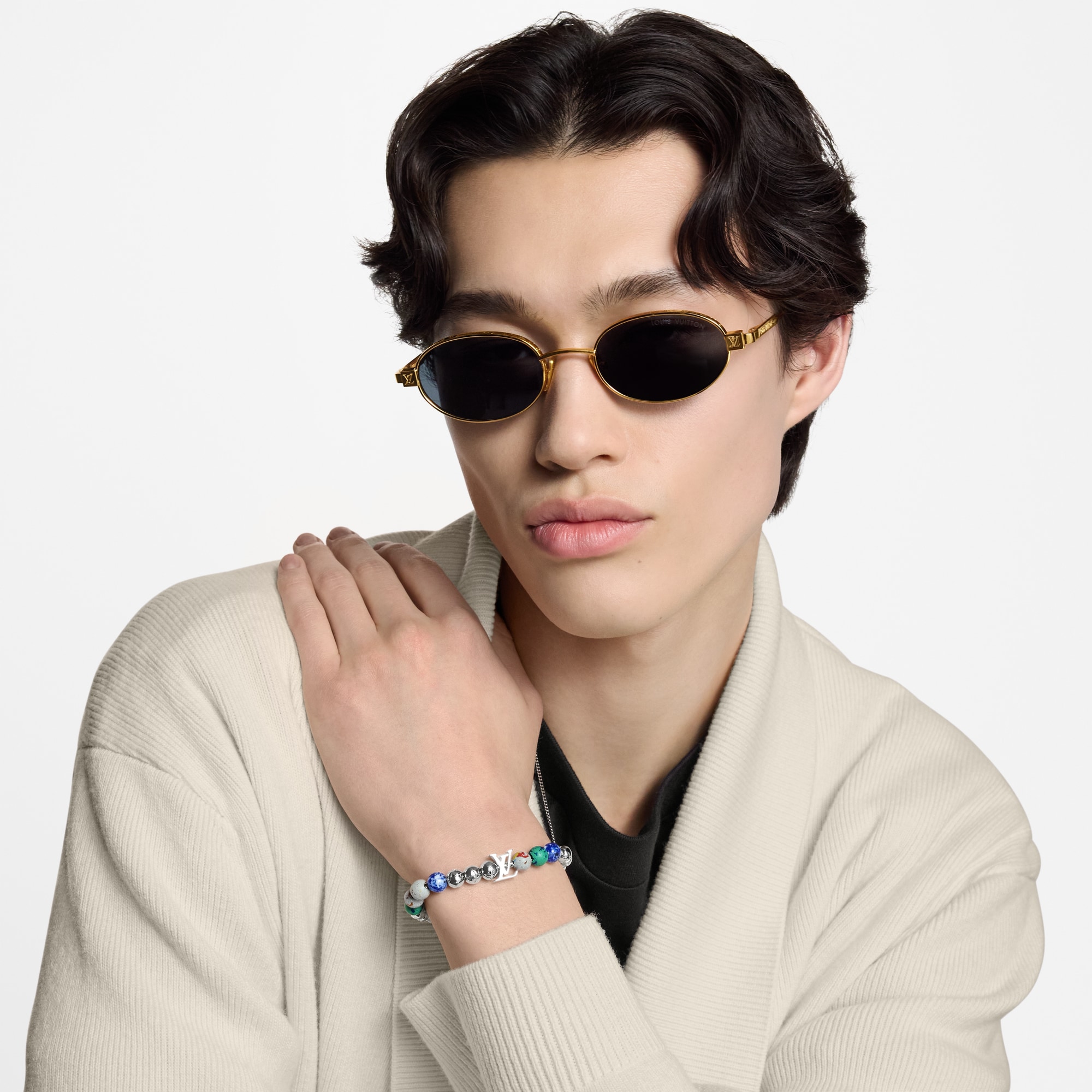 Recycled Monogram Beads Bracelet S00 Men Fashion Jewelry Bracelets | LOUIS VUITTON (Product zoom)