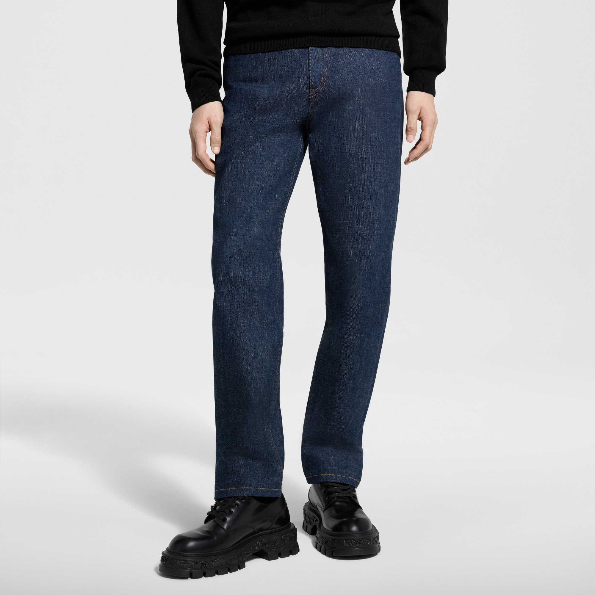 Regular Denim Trousers  in Men