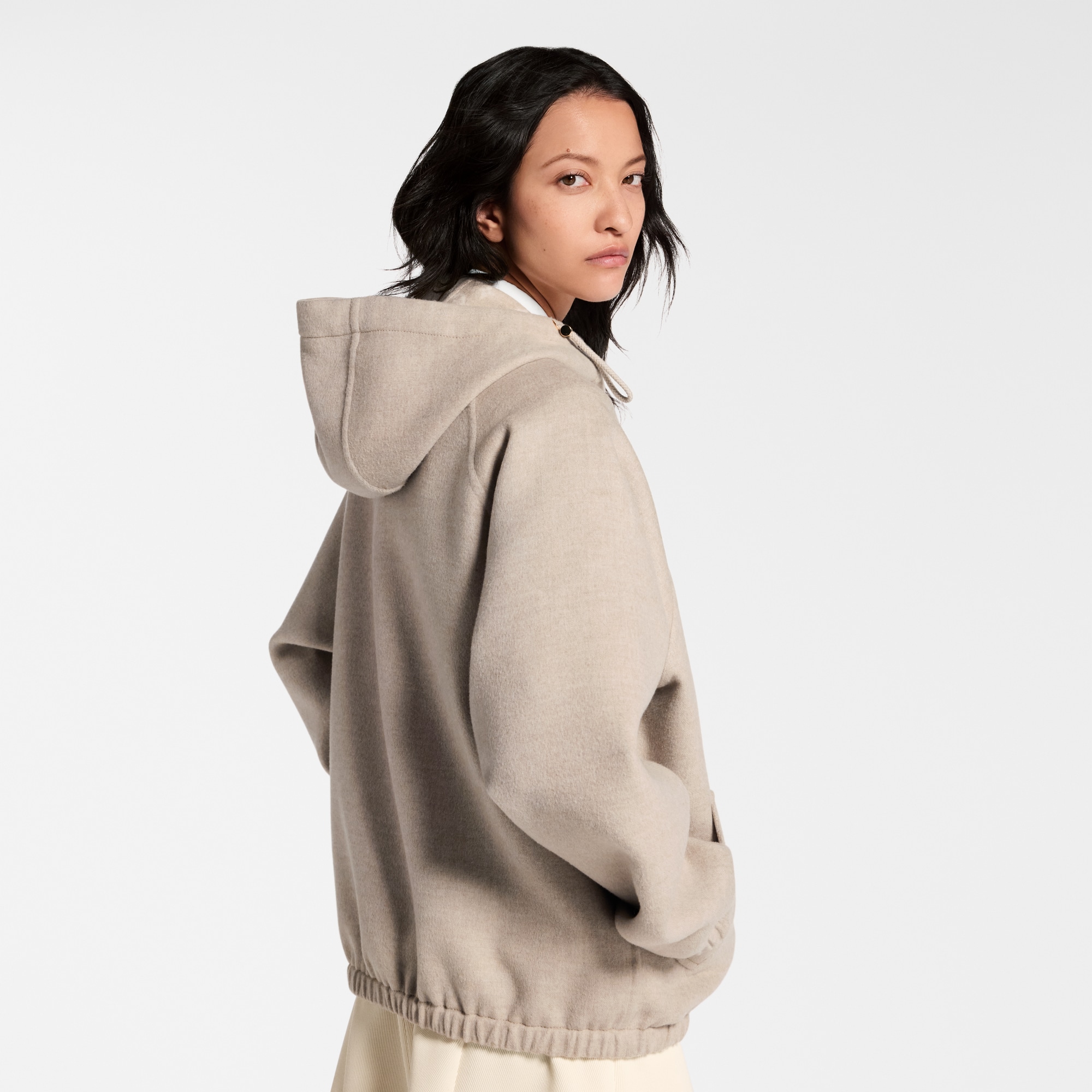 Reversible Double Face Zip-Up Jacket  in Women
