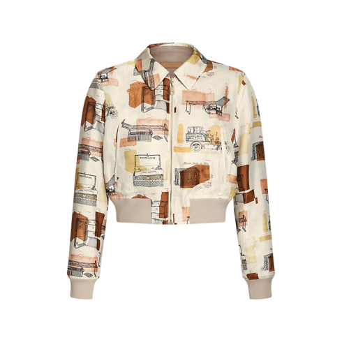 Reversible Flannel Bomber Jacket in Women's Ready-to-Wear Coats and Jackets collections by Louis Vuitton (Product zoom)