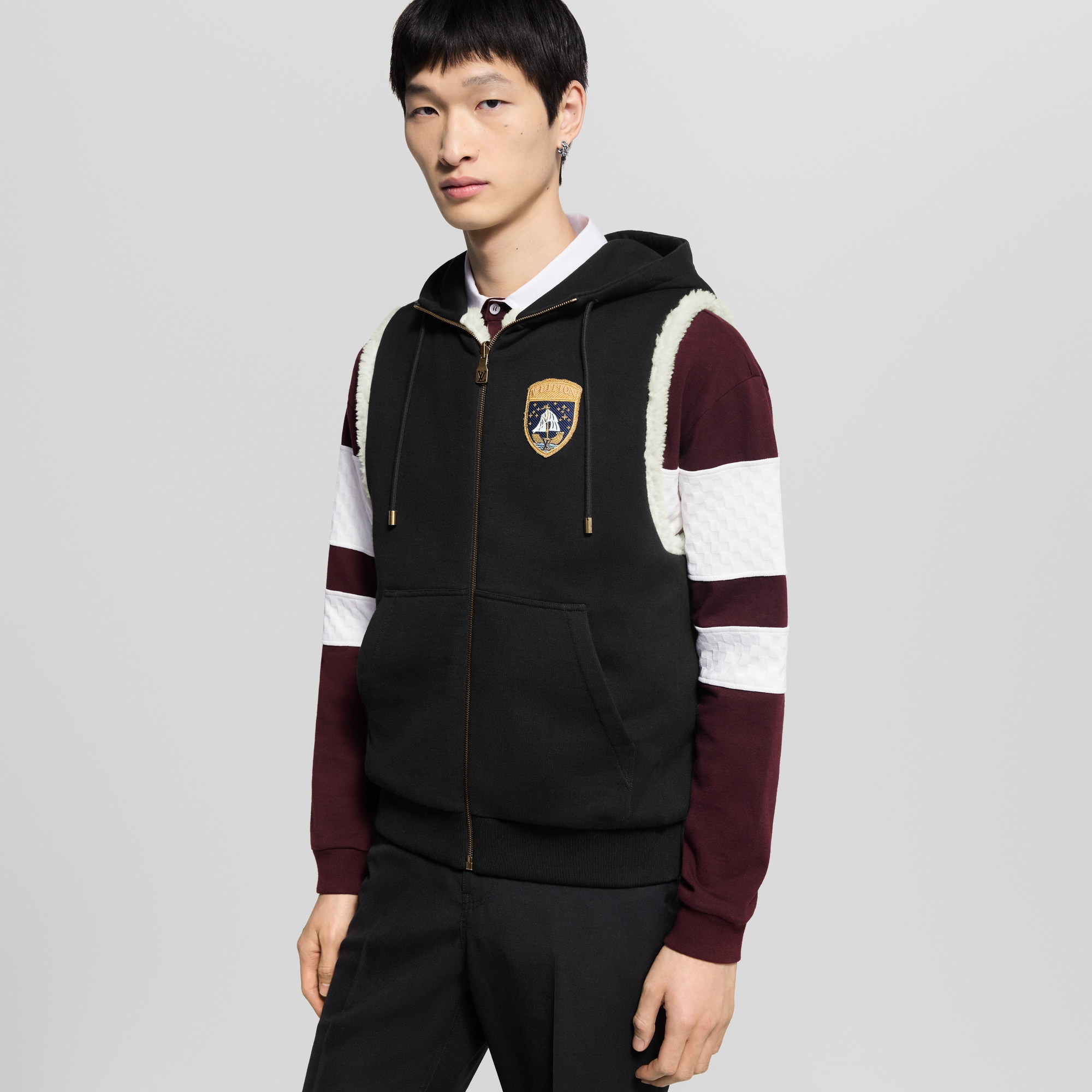 Reversible Fleece Gilet  in Men
