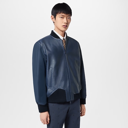 Reversible Leather Nylon Blouson in Men's Ready-to-Wear Outerwear and Coats collections by Louis Vuitton (Product zoom)