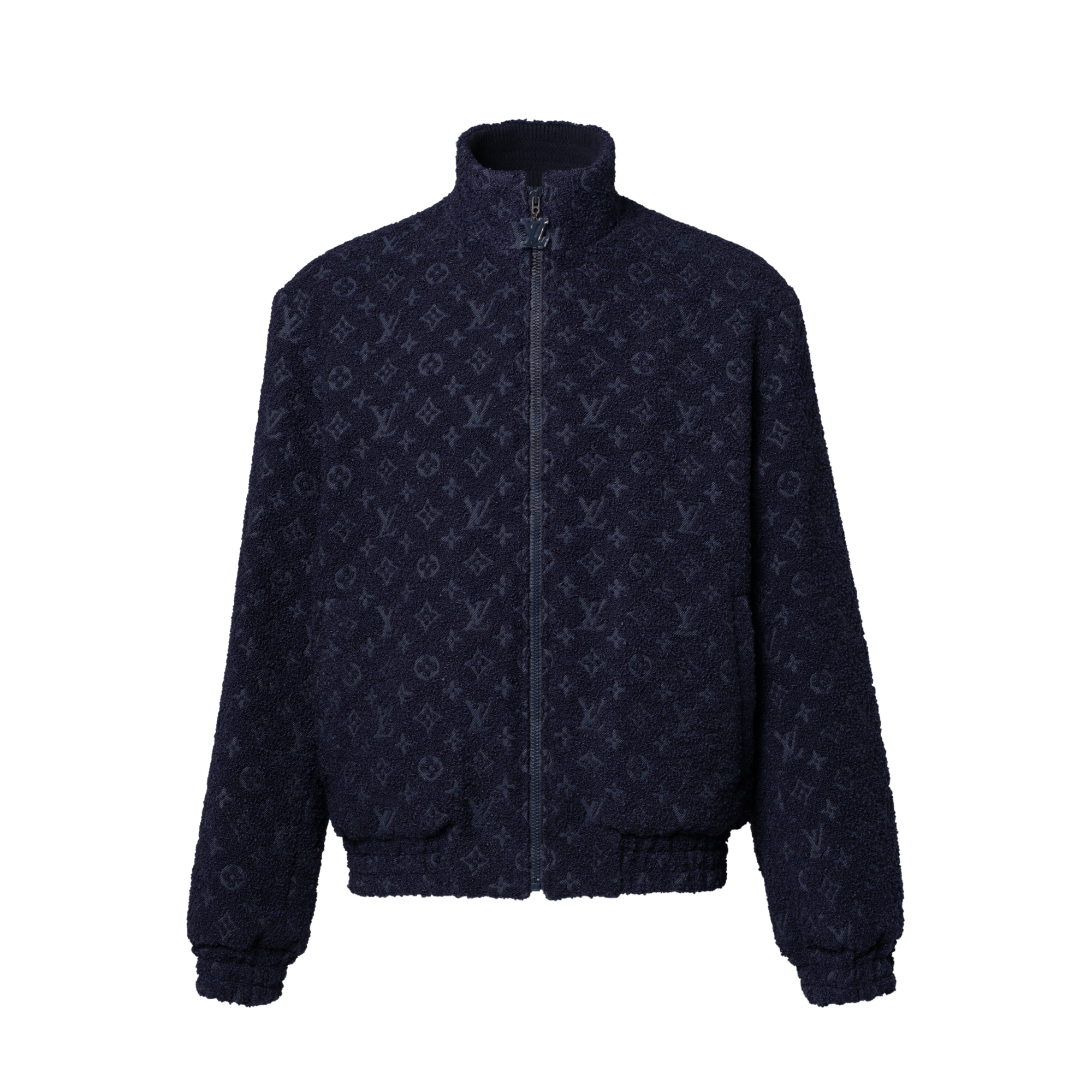 Reversible Monogram Fleece Bomber  in Men