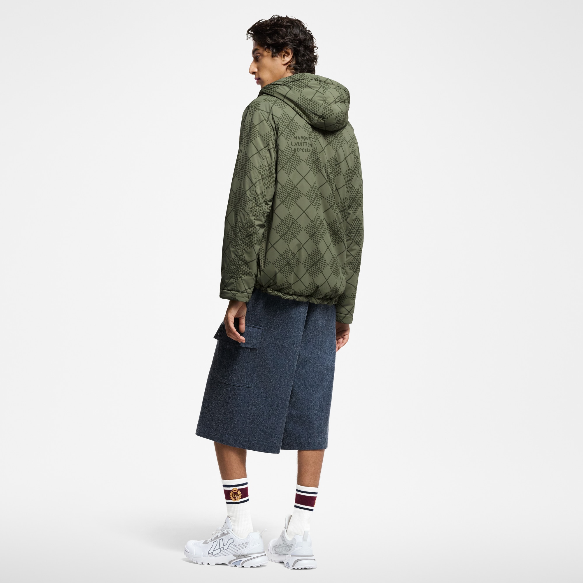 Reversible Nylon And Fleece Windbreaker  in Men