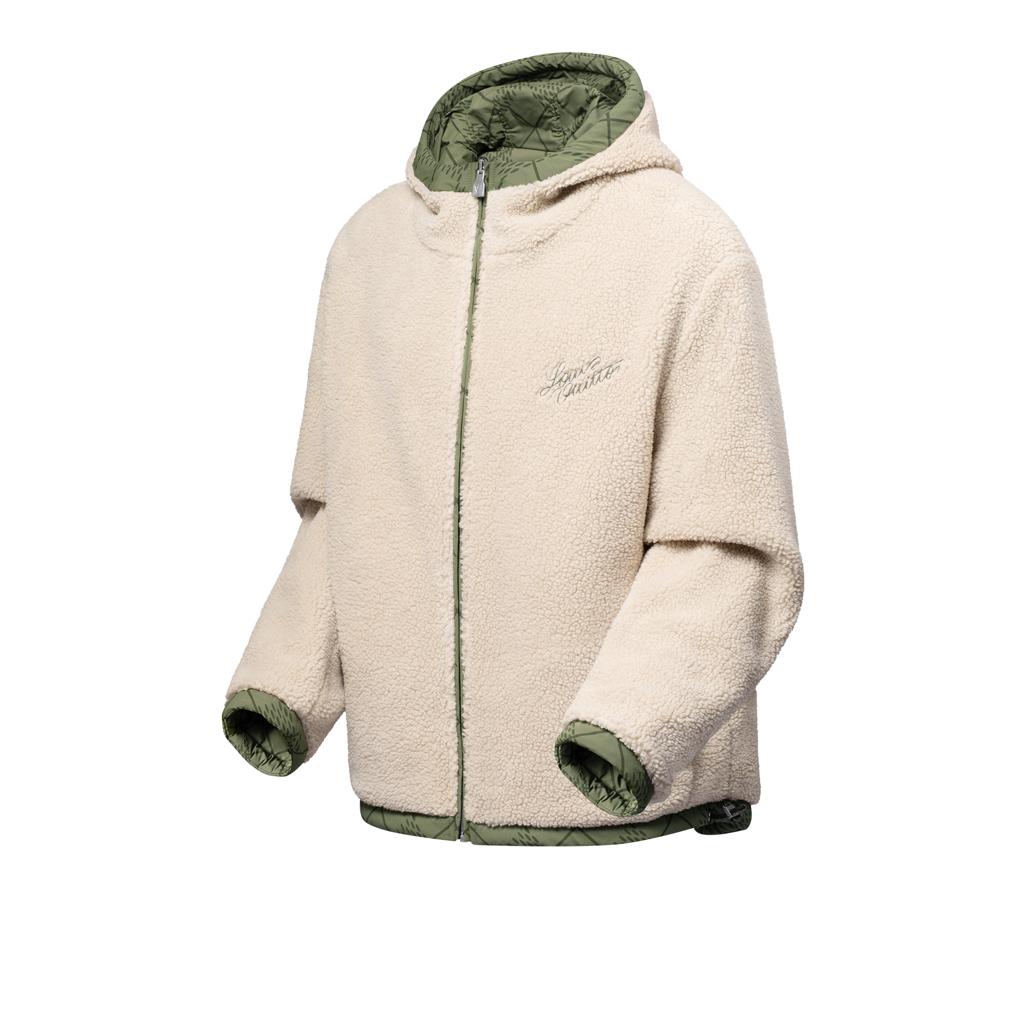 Reversible Nylon And Fleece Windbreaker  in Men