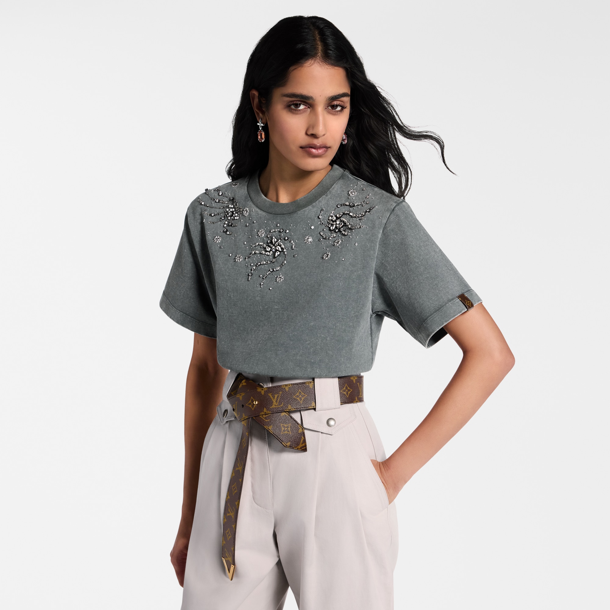 Rhinestone Swirl T-Shirt  in Women