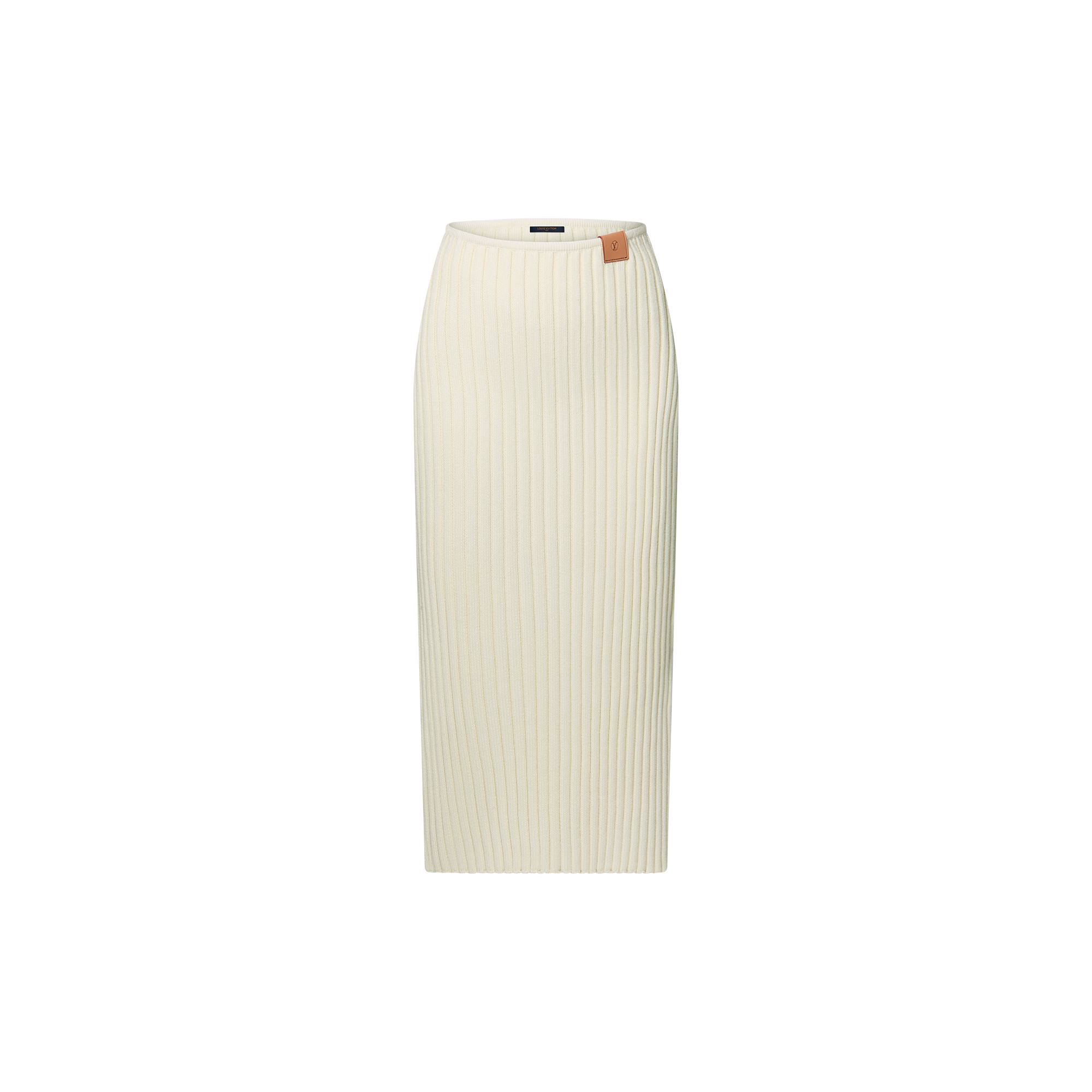Ribbed Knit Slit Skirt  in Women