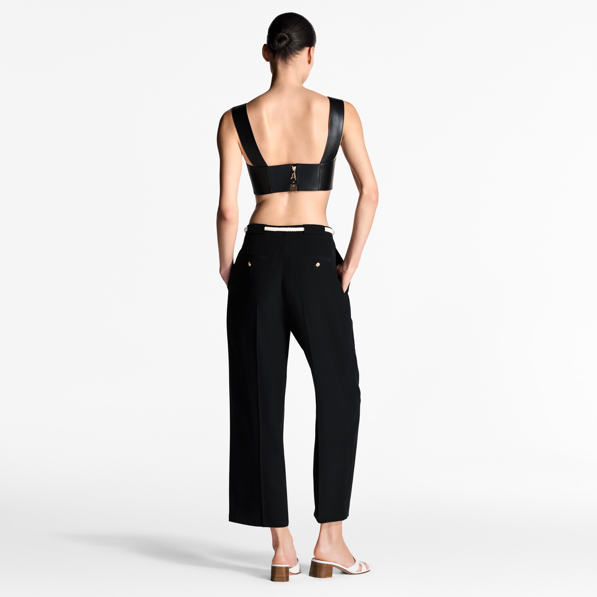 Rope Belt Tailored Pants  in Women