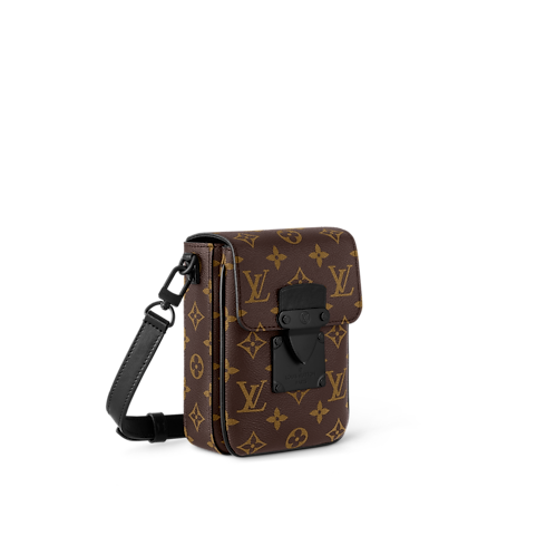 S-Lock Vertical Wearable Wallet Monogram Macassar Canvas in Men's Bags All Collections collections by Louis Vuitton (Product zoom)