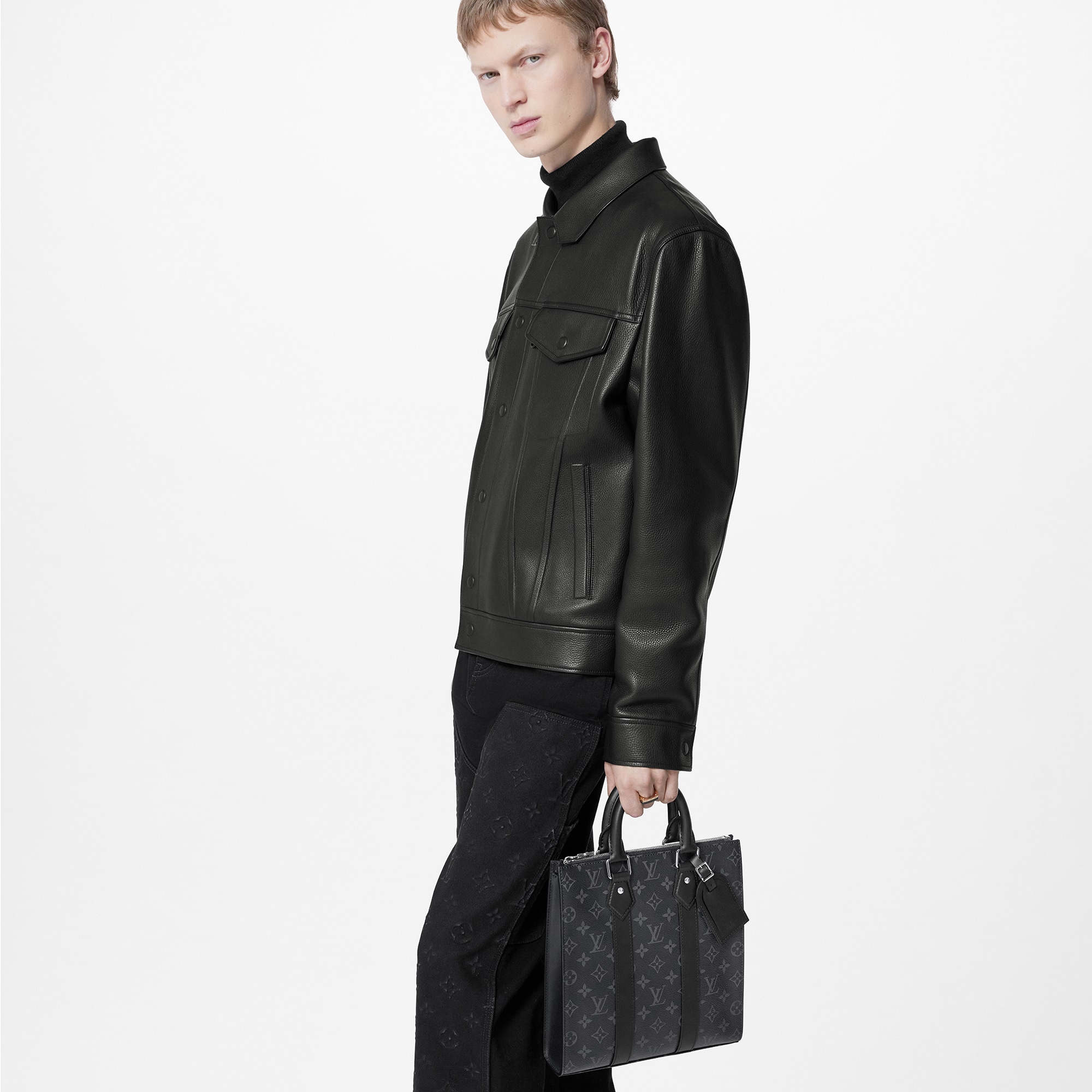 Sac Plat Cross Bag Monogram Eclipse in Men