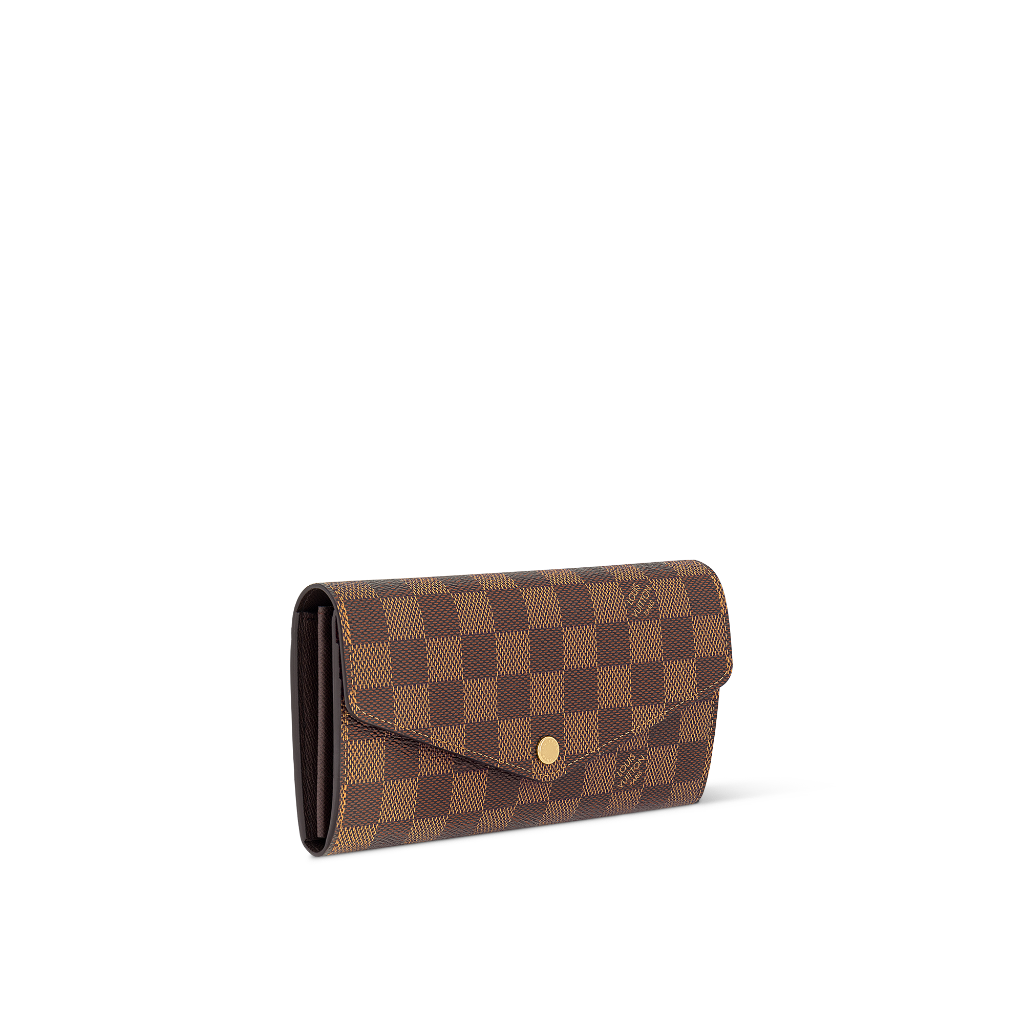Sarah Wallet Damier Ebene Canvas in Women