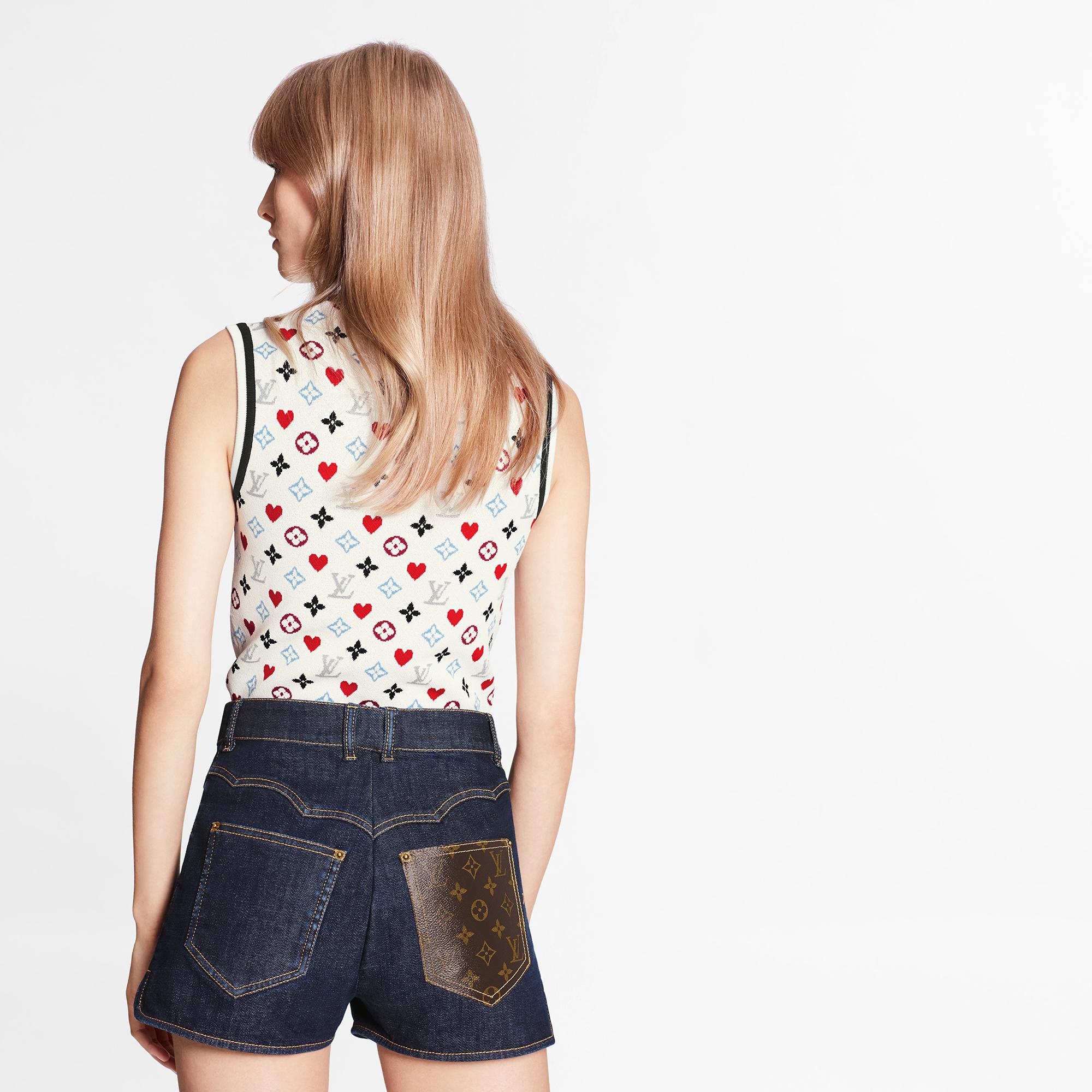 louis vuitton denim shorts