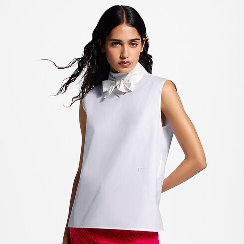 Scarf Collar Blouse back view