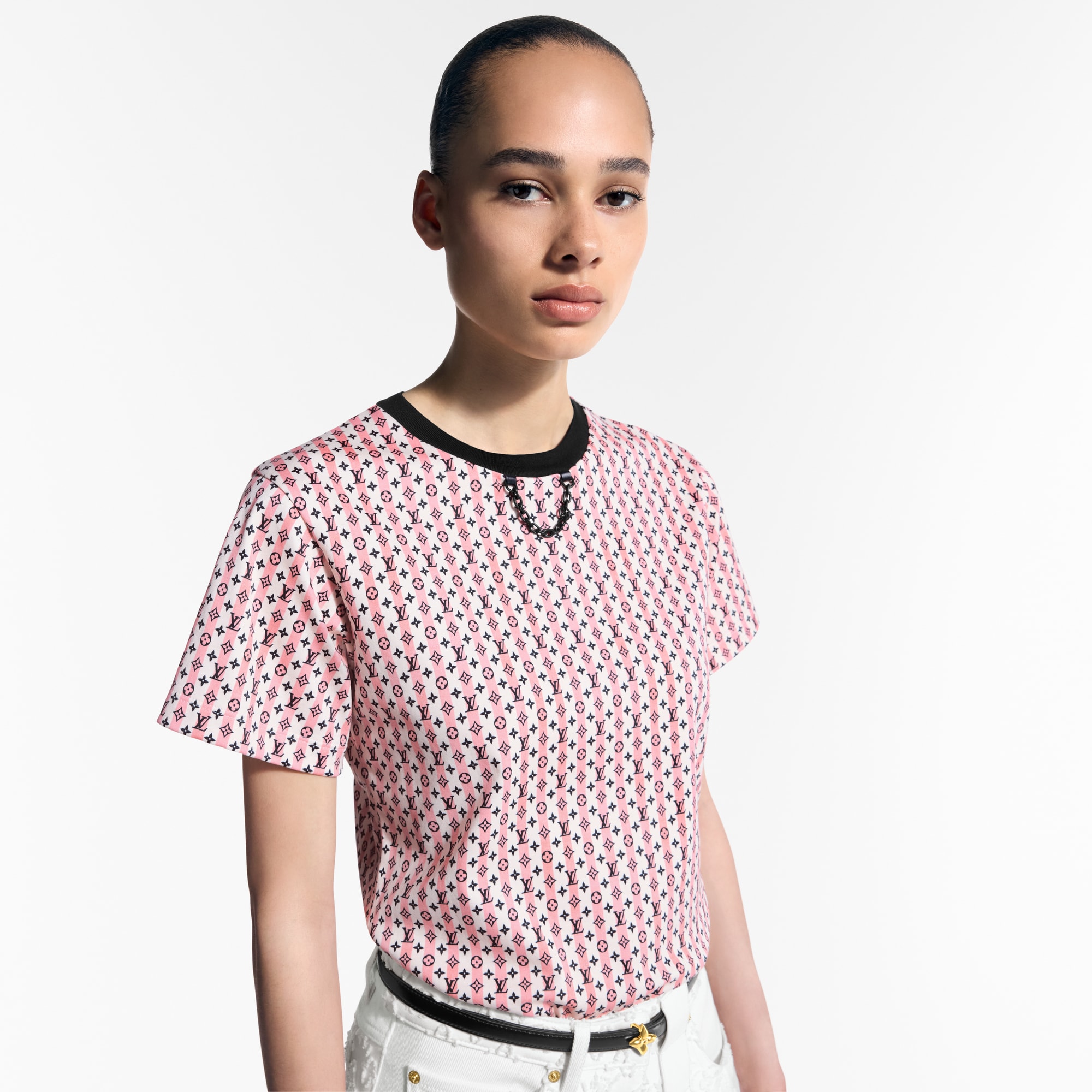 Scarf Print T-Shirt  in Women