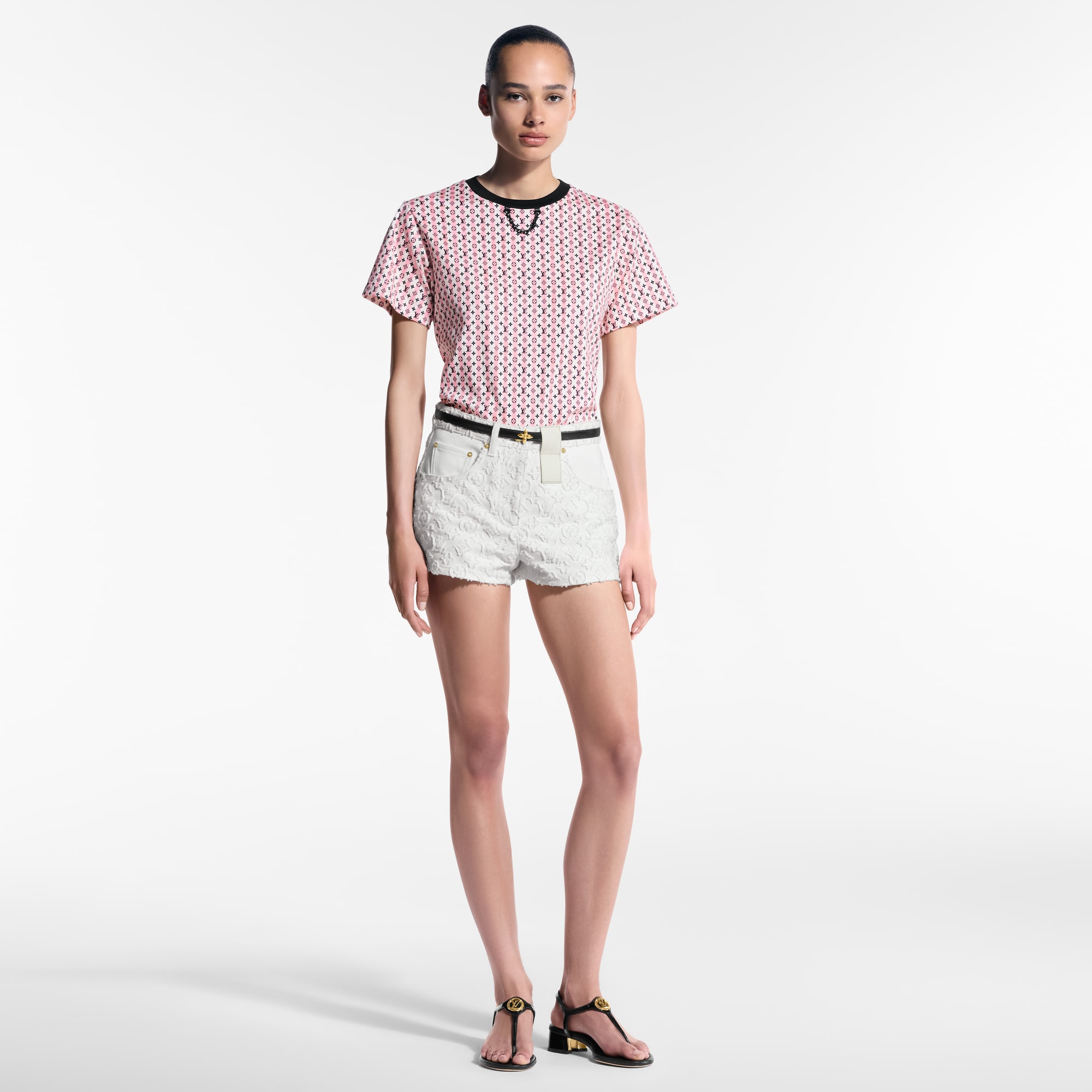Scarf Print T-Shirt  in Women