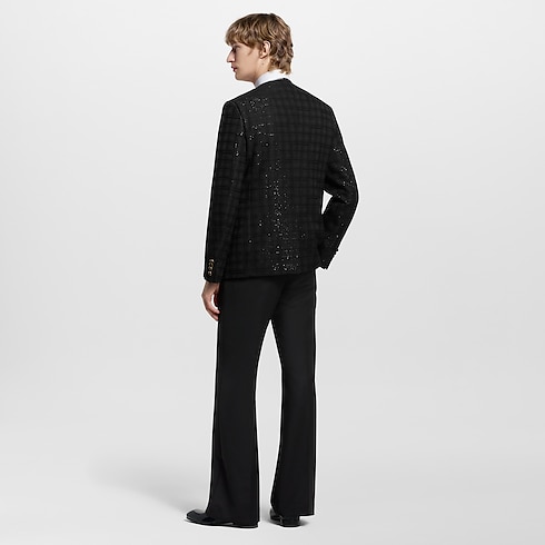 Sequin-Embroidered Collarless Jacket in Men's Ready-to-Wear Blazers and Jackets collections by Louis Vuitton (Product zoom)
