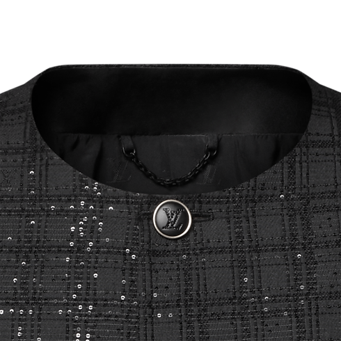 Sequin-Embroidered Collarless Jacket in Men's Ready-to-Wear Blazers and Jackets collections by Louis Vuitton (Product zoom)