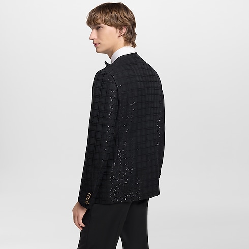 Sequin-Embroidered Collarless Jacket in Men's Ready-to-Wear Blazers and Jackets collections by Louis Vuitton (Product zoom)